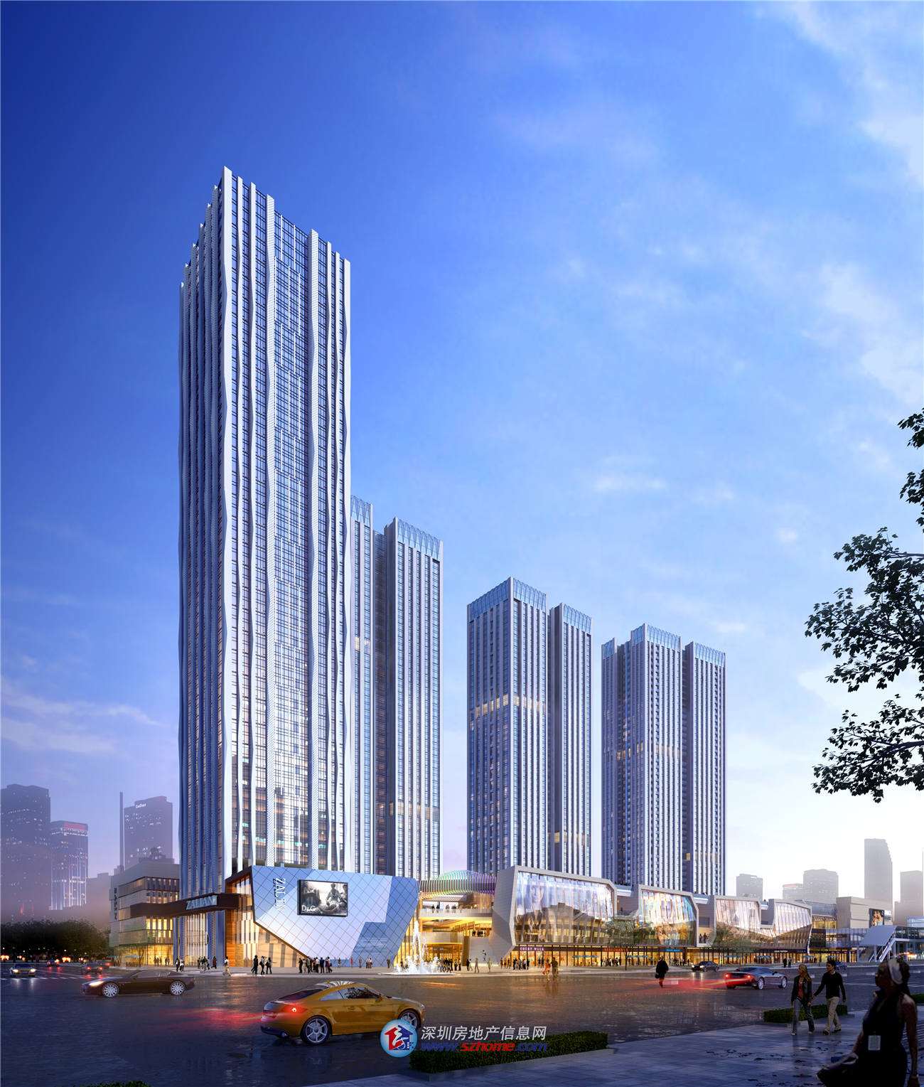 新地标！恒大400米超级总部大楼惊艳亮相！_深圳