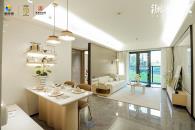 深物业澜湖时代A户型：建面约73㎡两房样板间