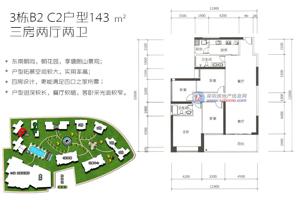 博林天瑞户型图图片